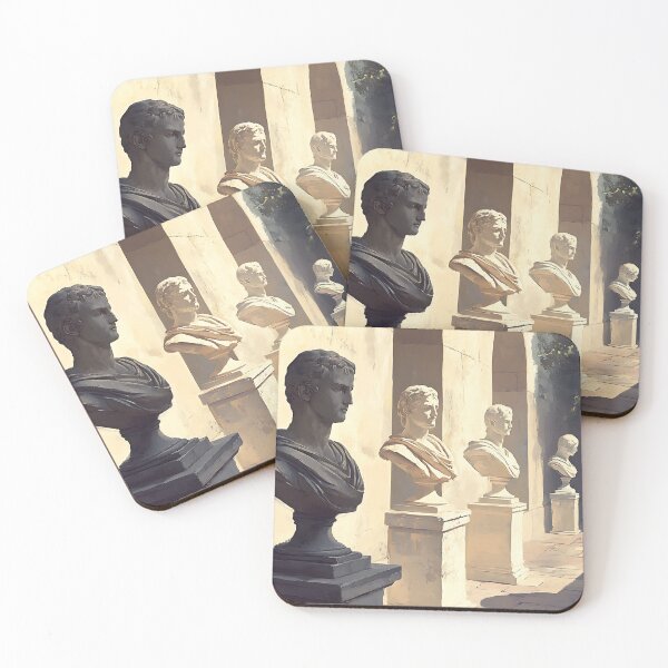 Item preview, Light Academia Aesthetic: Pale Marble Statues in Sunlight designed and sold by bapupa.