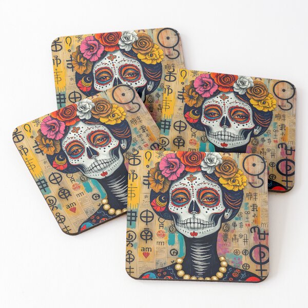 Item preview, Abstract illustration in the style of Mexican art #2 designed and sold by BoBiloArt.