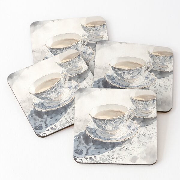 Item preview, Light Academia Aesthetic: Porcelain Lace Teacups designed and sold by bapupa.