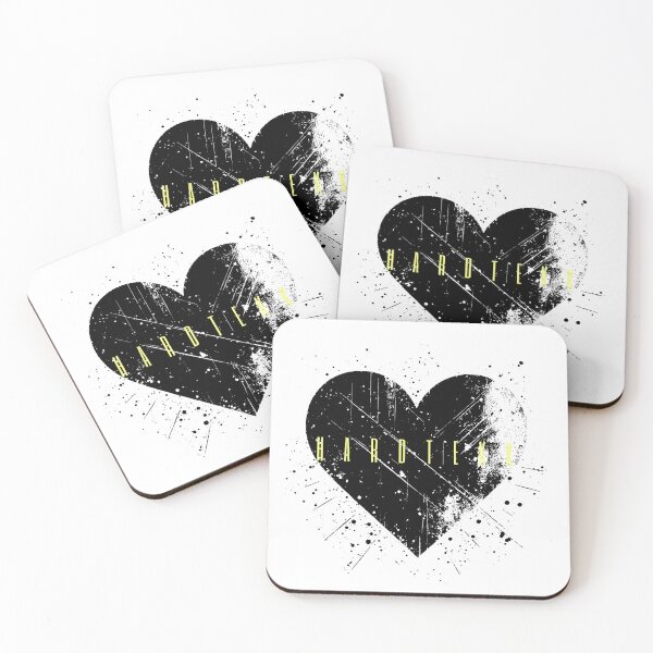 Item preview, HARDTEKK HARD TEKK TECHNO PARTY RAVE HEART designed and sold by Ecmoprints.