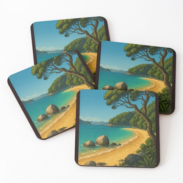 Item preview, Secluded Beach and Granite Boulders, Abel Tasman National Park designed and sold by Aryabek.