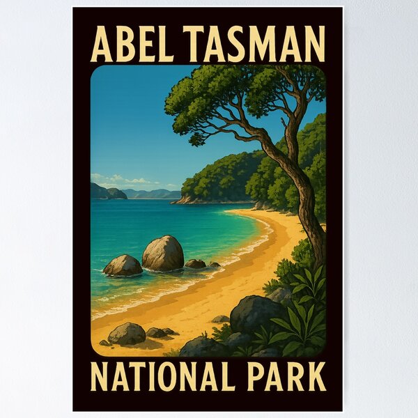 Item preview, Secluded Beach and Granite Boulders, Abel Tasman National Park designed and sold by Aryabek.