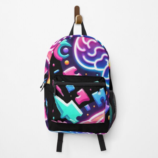 Item preview, Neon Brainstorm - Puzzle Pieces & Lightning | Creative Thinking Art | Brain Challenge Gift designed and sold by WakeUpYourBrain.