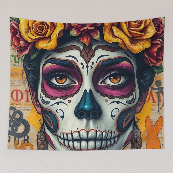 Item preview, Abstract illustration in the style of Mexican art #4 designed and sold by BoBiloArt.
