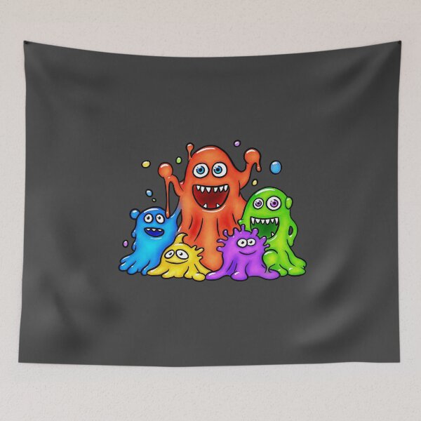 Item preview, Colorful Slime Monsters designed and sold by SuRReal3D.
