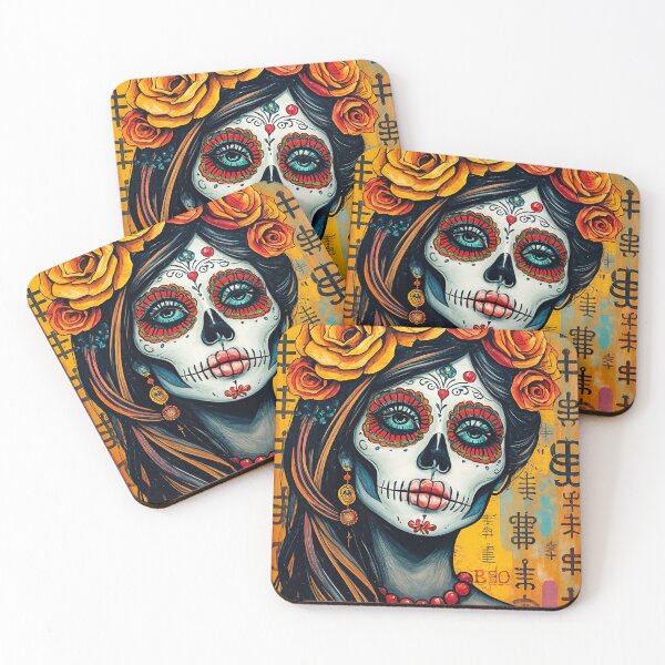 Item preview, Abstract illustration in the style of Mexican art #3 designed and sold by BoBiloArt.