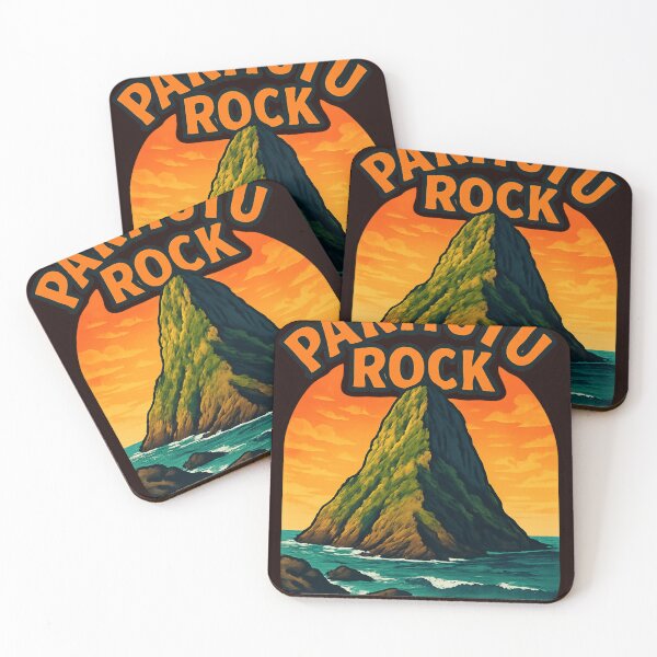 Item preview, Paritutu Rock with Fiery Sunset Sky, New Plymouth designed and sold by Aryabek.