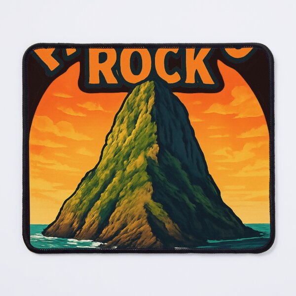 Item preview, Paritutu Rock with Fiery Sunset Sky, New Plymouth designed and sold by Aryabek.