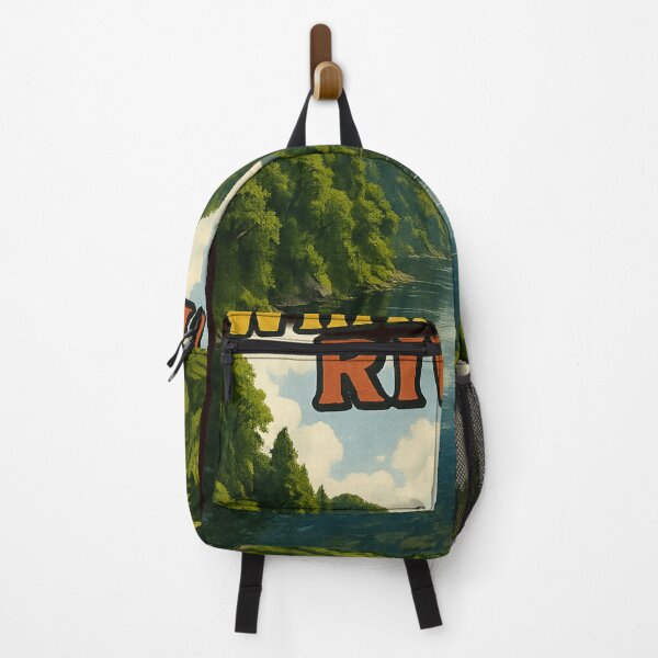 Item preview, Whanganui River with Lush Native Forest, North Island designed and sold by Aryabek.