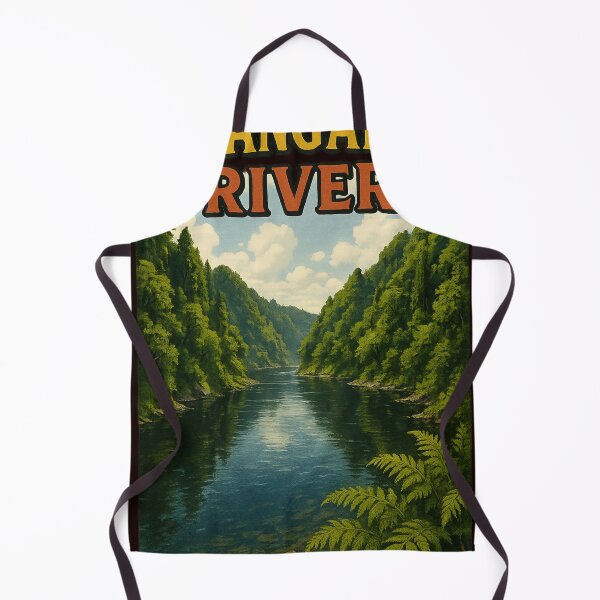 Item preview, Whanganui River with Lush Native Forest, North Island designed and sold by Aryabek.