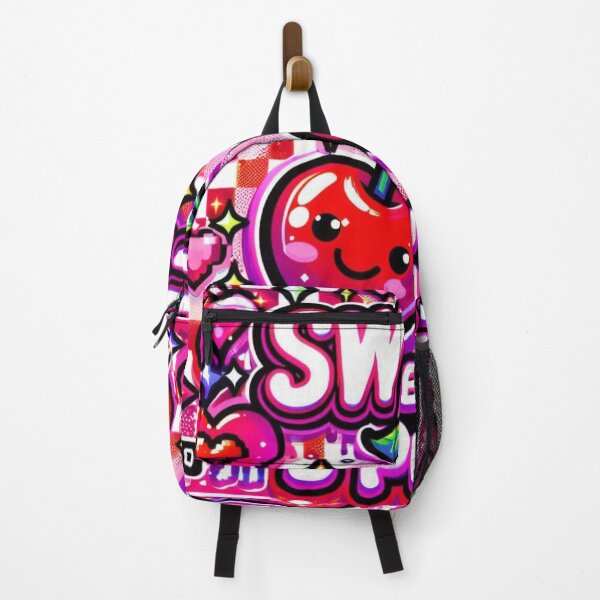 Item preview, “Sweet but Spicy” Y2K Cherry Aesthetic T-Shirt – Glossy Retro Vibes with Smiley Cherries & Hearts designed and sold by KumarDesignLab.