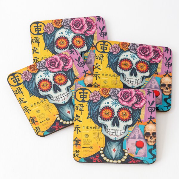 Item preview, Abstract illustration in the style of Mexican art #5 designed and sold by BoBiloArt.