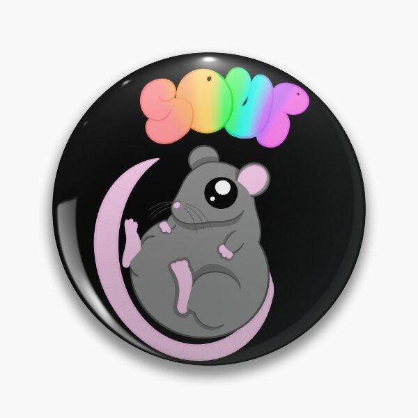 Item preview, Soup rat black background designed and sold by CreationsByFey.