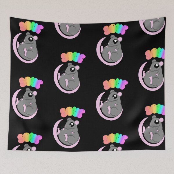 Item preview, Soup rat black background designed and sold by CreationsByFey.