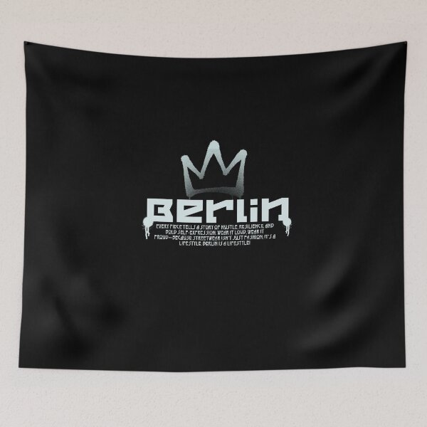Item preview, Berlin lettering with graffiti crown designed and sold by Ecmoprints.
