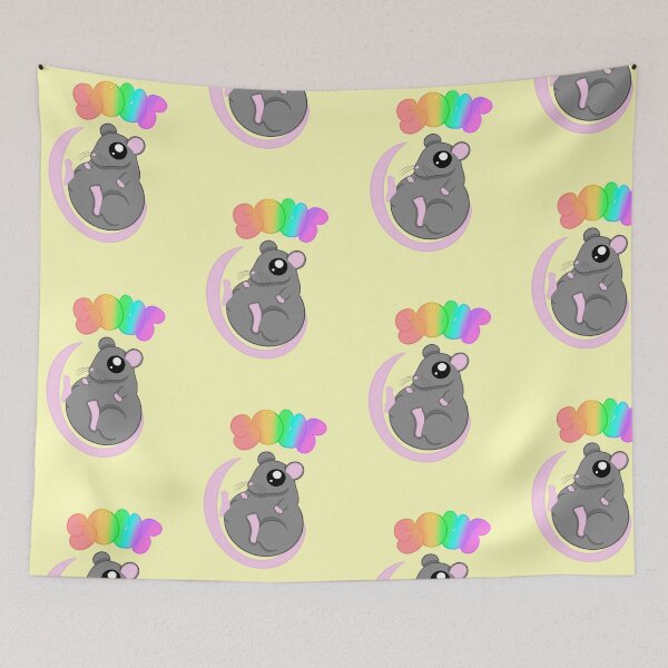 Item preview, Soup rat yellow background designed and sold by CreationsByFey.