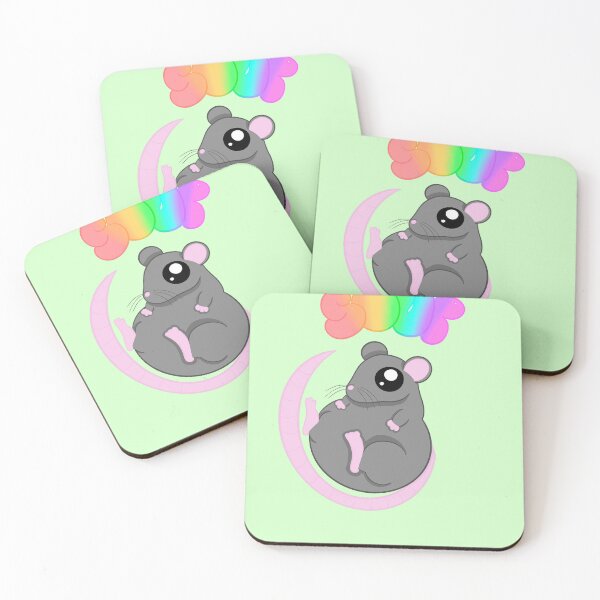 Item preview, Soup rat green background designed and sold by CreationsByFey.