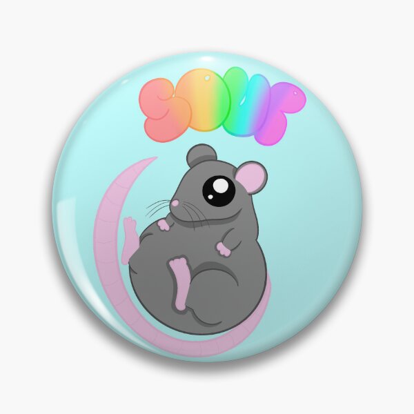 Item preview, Soup rat light blue background designed and sold by CreationsByFey.