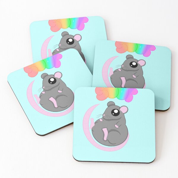 Item preview, Soup rat light blue background designed and sold by CreationsByFey.