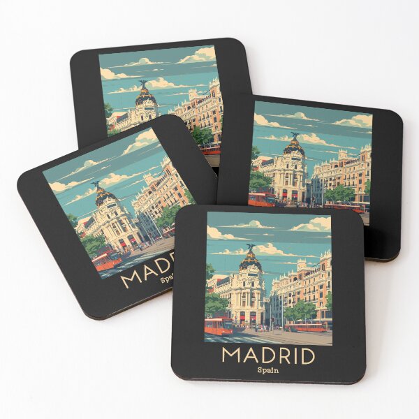 Item preview, A Vintage Travel Art of Madrid - Spain  designed and sold by GoodOldVintage.