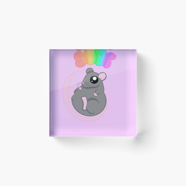 Item preview, Soup rat purple background designed and sold by CreationsByFey.