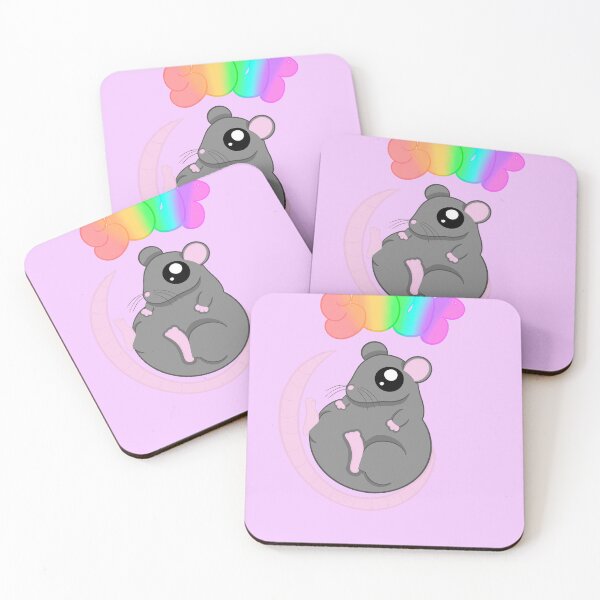 Item preview, Soup rat purple background designed and sold by CreationsByFey.