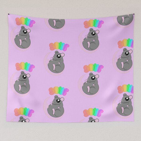 Item preview, Soup rat purple background designed and sold by CreationsByFey.