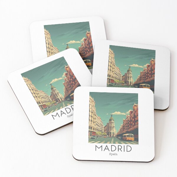 Item preview, A Vintage Travel Art of Madrid - Spain  designed and sold by GoodOldVintage.
