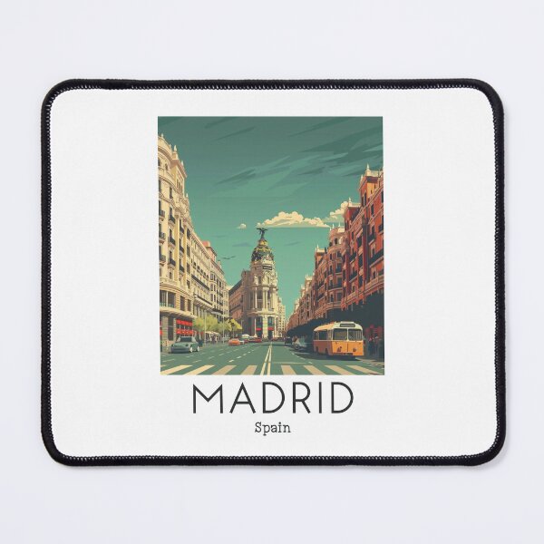 Item preview, A Vintage Travel Art of Madrid - Spain  designed and sold by GoodOldVintage.