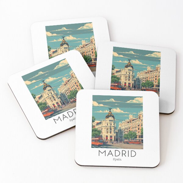 Item preview, A Vintage Travel Art of Madrid - Spain  designed and sold by GoodOldVintage.