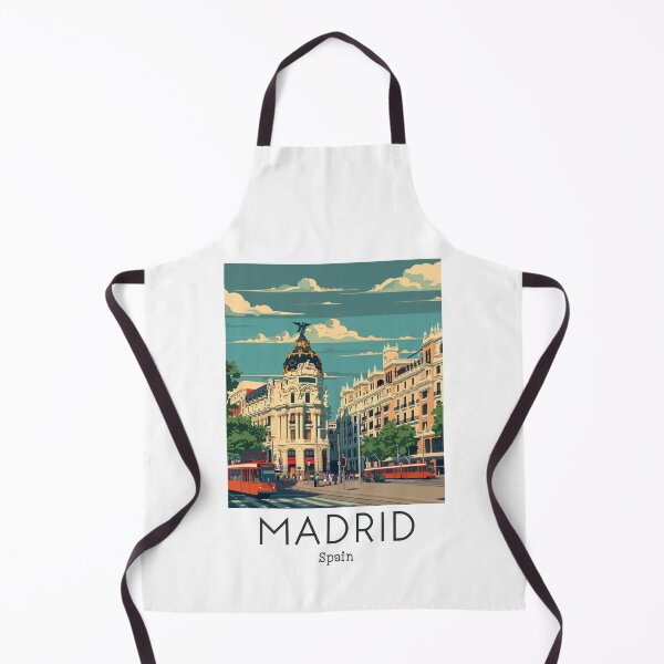 Item preview, A Vintage Travel Art of Madrid - Spain designed and sold by GoodOldVintage.