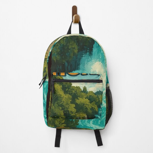 Item preview, Huka Falls and Forested Cliffs, Waikato River designed and sold by Aryabek.
