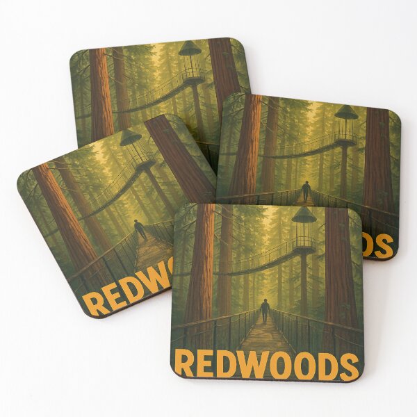 Item preview, Suspended Pathway in Redwoods Forest, Rotorua designed and sold by Aryabek.