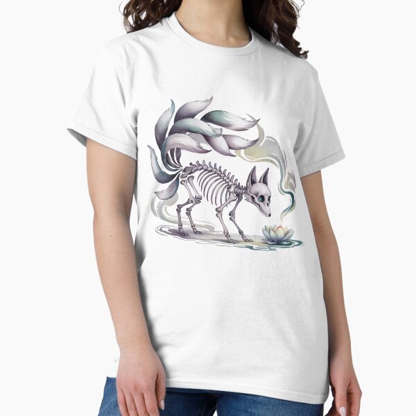 Item preview, Skeletal Kitsune – Spirit Realm Guardian designed and sold by KitsuneRealm.