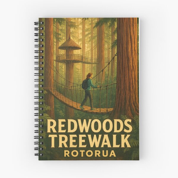 Item preview, Canopy Walk Among Redwoods, Whakarewarewa Forest Rotorua designed and sold by Aryabek.