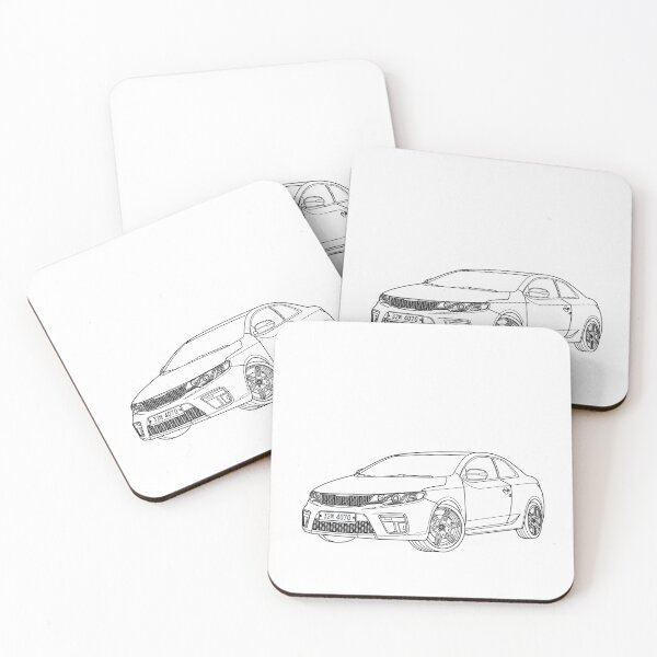 Item preview, KIA FORTE KOUP line art designed and sold by sketchjuny.