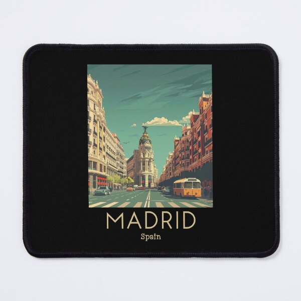 Item preview, A Vintage Travel Art of Madrid - Spain  designed and sold by GoodOldVintage.