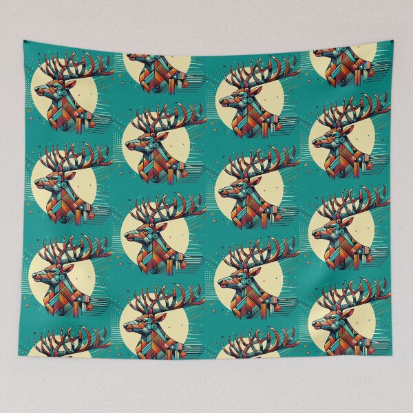 Item preview, Colorful geometric deer designed and sold by Dogandesighn.