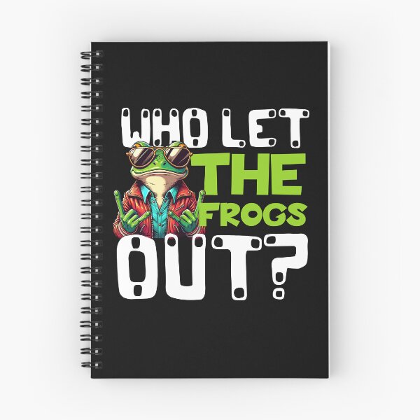 Item preview, Who Let The Frogs Out? designed and sold by Belarte.shop.