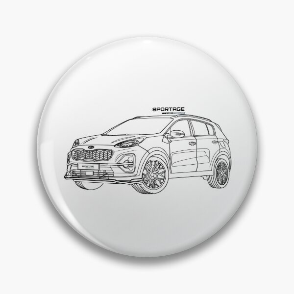 Item preview, KIA SPORTAGE The Bold line art designed and sold by sketchjuny.