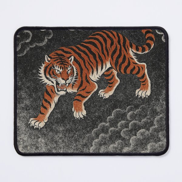 Item preview, Mystical Tiger in the Clouds Japanese Art Print designed and sold by weirdfishes123.