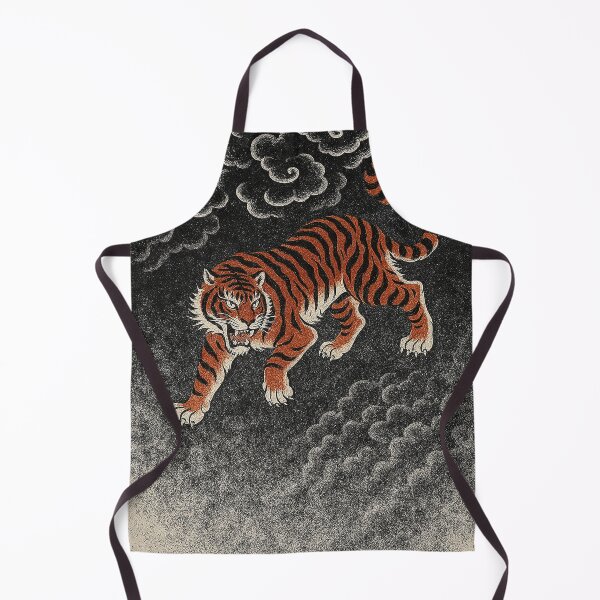 Item preview, Mystical Tiger in the Clouds Japanese Art Print designed and sold by weirdfishes123.