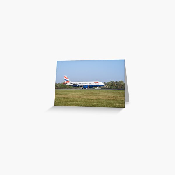 British Airways Airbus A320-251N G-TTNJ LHR to MAN Greeting Card