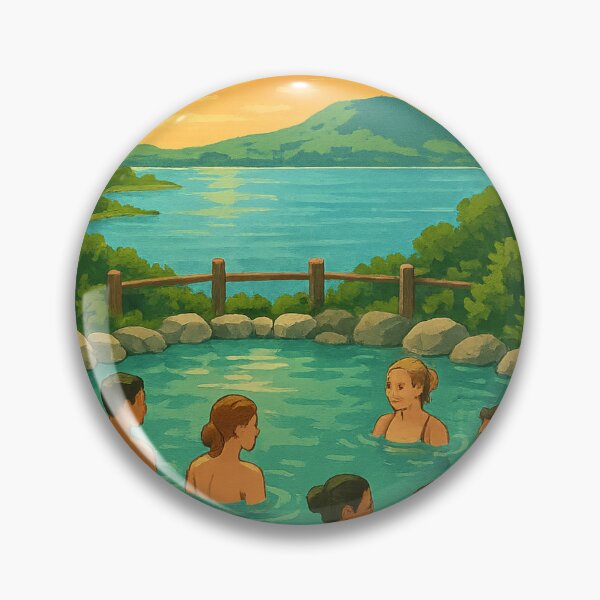 Item preview, Lakeside Geothermal Pools, Polynesian Spa Rotorua designed and sold by Aryabek.