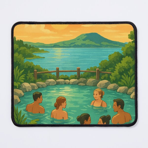 Item preview, Lakeside Geothermal Pools, Polynesian Spa Rotorua designed and sold by Aryabek.