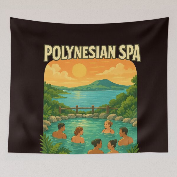 Item preview, Lakeside Geothermal Pools, Polynesian Spa Rotorua designed and sold by Aryabek.