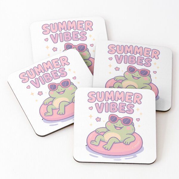 Item preview, Cute kawaii pastel aesthetic pink girly summer vibes frog with sunglasses designed and sold by Fantasy Cache.