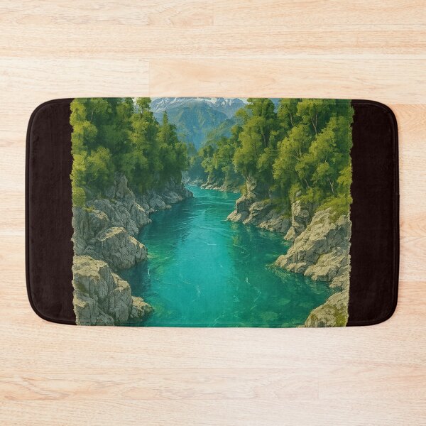 Item preview, Hokitika Gorge with Alpine Peaks, South Island designed and sold by Aryabek.
