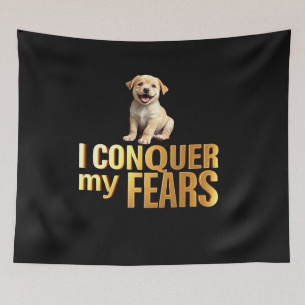 Item preview, CONQUER YOUR FEARS T-SHIRT - Empowering Inspirational Apparel designed and sold by Mikel-empire.