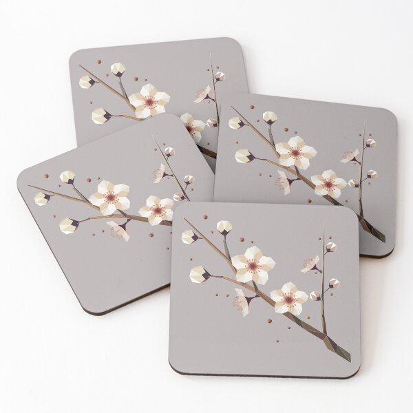 Item preview, Plum blossom branch – delicate elegance in geometric form designed and sold by Kisho.